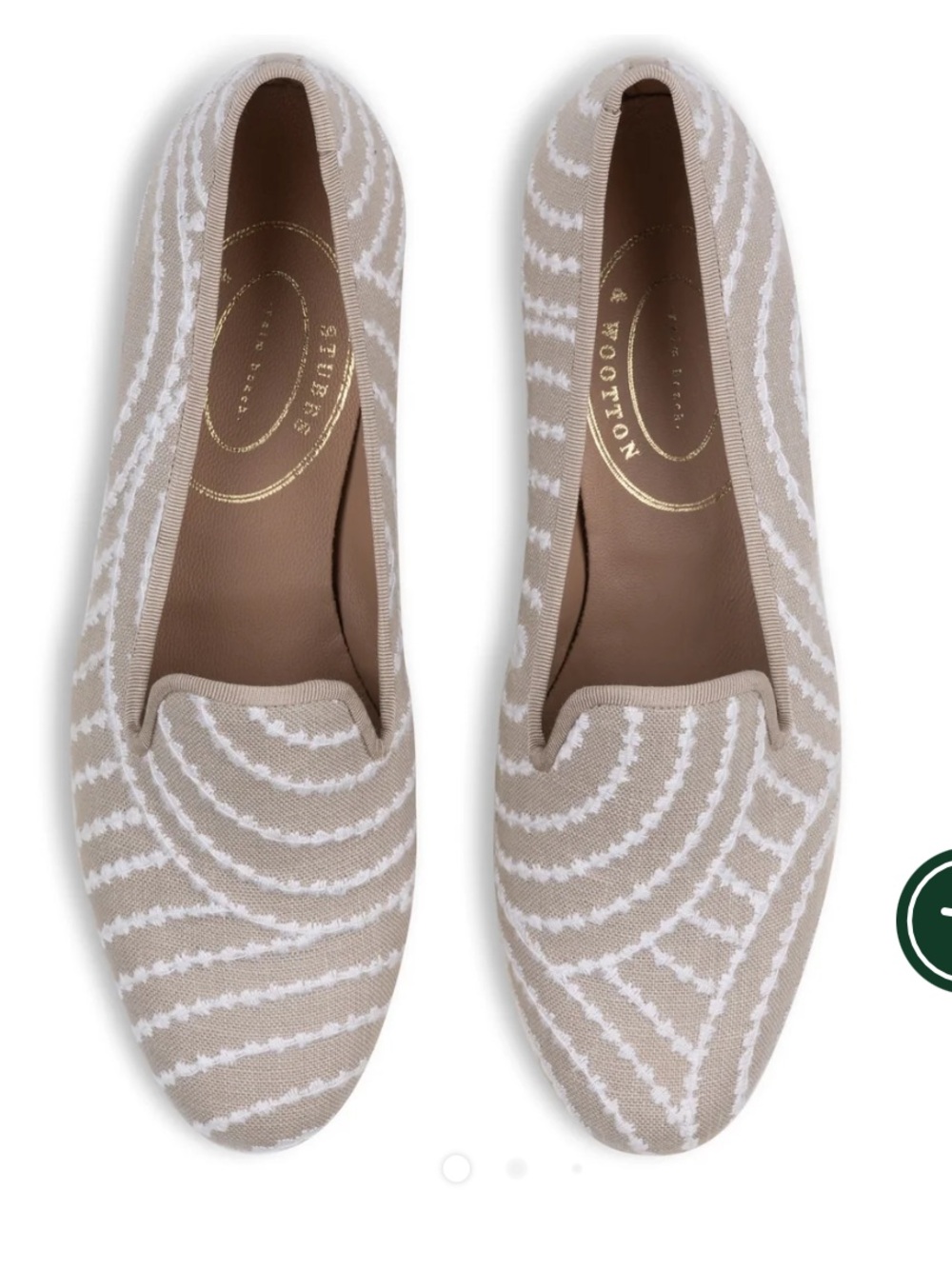 Stubbs & Wooten scroll natural woven limited edition loafer 7.5